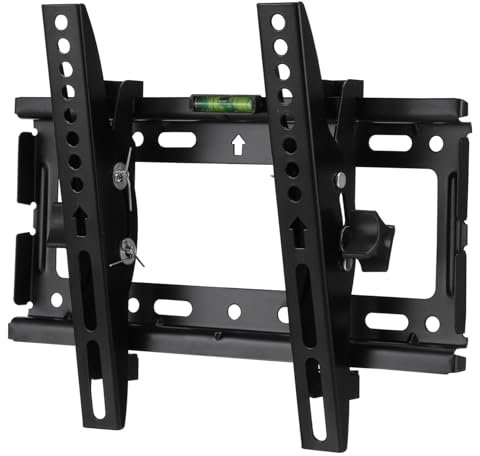 TOKIDNY Soporte TV Soporte De Televisión Montado En La Pared Soporte De TV para Montaje En Pared Soporte De Televisión En La Pared Accesorios De Televisión Chapa Laminada En Frío Black