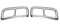 Auspuffblenden 2PCS Für Volvo Für XC90 Für S90 Für XC60 14-19 Edelstahl Dual Auspuff Endrohr Aufkleber Abdeckung Endrohrblenden(2015-2020)