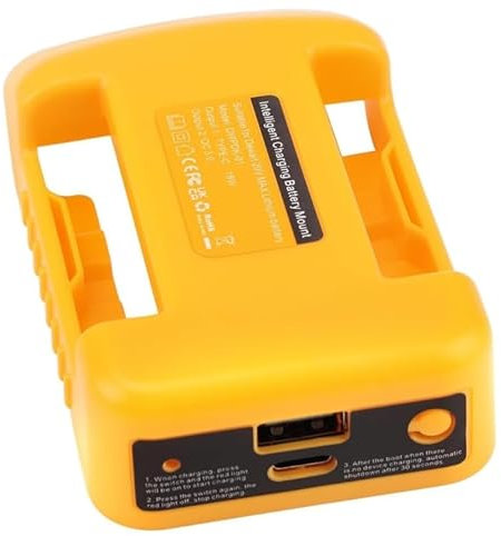 USB Battery Adapter Compatible with Dewalt,Compatible with Dewalt Battery Adapters With USB C and Dc Ports Compatible with Dewalt USB Charger Charger for 18v/20v Max Li-Ion Batteries(Adapter Only)