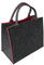 Filztasche Einkaufstasche Tasche Shopper ca. 35 x 20 x 28 cm Einkaufskorb Anthrazit-Rot