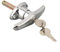 HomeVortex Heavy Duty Garage Door Lock T Handle, Tool Box Garage Door Lock with 2 Keys, for Trailer Caravan Canopy Machine Door