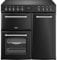 Belling Farmhouse 90E 90cm Electric Range Cooker with Ceramic Hob - Black - A/A Rated