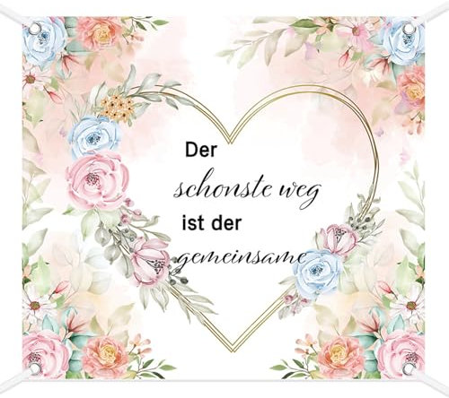 Hochzeitsherz zum Ausschneiden, Herz zum Ausschneiden Hochzeit 200x180cm, Hochzeitslaken zum Ausschneiden, Hochzeitsspiele mit 2 Scheren und 6m Seil, für Standesamt Deko und Hochzeitsdeko
