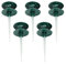 Schlauchführung Gartenschlauch,mit Erdspieß, Zinklegierung, Schlauch Umlenkrolle für den Schutz vonWasserschläuchen für Gartenarbeit Langlebig und Vermeidet Verwicklungen (5 pc, Grün)