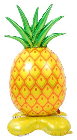 ifundom Ananas-ballon Ananas-folienballon Strand Ananasförmige Luftballons Dekorationen Groß Tropisch Geformt Riesige Ananasballons Für Led Ballon Im Hawaii-stil Aluminiumfolie Yellow