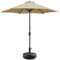 Yaheetech Parasol de Jardin 300cm avec Pied de Parasol 22 KG Parasol Inclinable Extérieur Cadre en Métal Protection Solaire pour Jardin Terrasse Patio Piscine Balcon Kaki