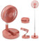 Ventilateur de Table Pliable, Ventilateur sur Pied Silencieux, Télescopique 9 à 100 cm, 7200mAh Batterie Rechargeable, Ventilateur sans Fil, Tête Inclinable 180°, pour Camping Maison Voyage (Rouge)