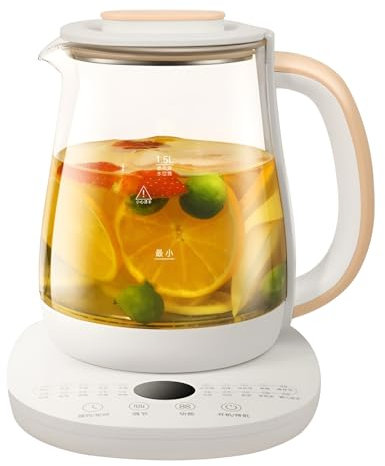 1.8L Automatic Health Pot, Multifunctional Glass Stew Pot, Electric Smart Hot Tea Kettle, 20 Health Functions, 24-hour Appointment Timer, for Tea, Hot Water and More