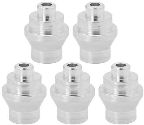 OTOTEC 5pcs Bike Cable Stop Ends Aluminum Alloy Brake Ferrules 7mm Inner Diameter Brake Lever Ferrals for Foldable Bike Racing Bike Silver