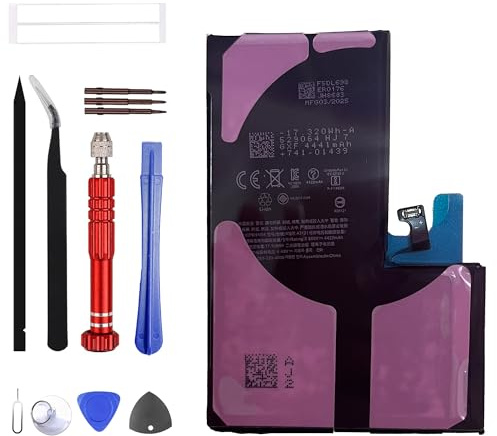 ERYNK Batteria di ricambio A3121 compatibile con iPhone 15 Pro max batteria di ricambio con set di attrezzi