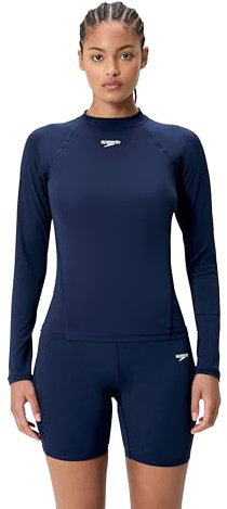 Speedo Women's Endurance+ Long Sleeve Rash Guard Swim Top