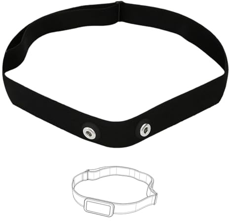 Soft Strap Ersatz Brustgurt verstellbar, Cardio-Gürtel verstellbar (70 cm bis 105 cm) für Cardio-Sensor für Herzfrequenzsensor kompatibel mit Garmin Wahoo Polar H10 H9 Coospo Magene Bryton Livlov