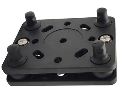 GPS Navigation Plate Bracket Double Protection Shock Absorber Motorcycle Phone Holder Dashpot Anti Vibration Dampener Ball Head Mount For Ram