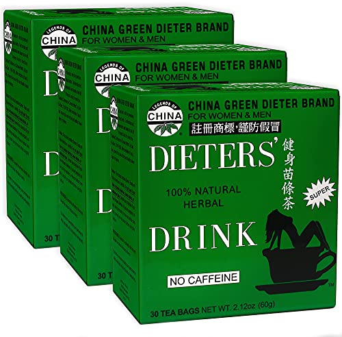 Uncle Lee's Senna Tea 3-Pack, Green Dieter's Drink, 30 Count Ea