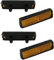 Pedal Reflektoren zum Stecken, schwarz/orange, 4-teilig (1 Set)