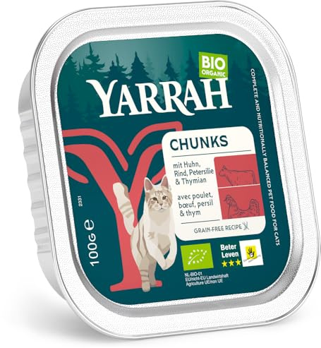 Bio Katze Schale Bröckchen Huhn mit Rind