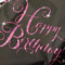 Amscan 9900572 - Tischdecke Happy Birthday, 1 Stück, Größe 120 x 180 cm, Pink, Kunststoff, Sparkling, Glitzer, Weiß mit Motiven in Schwarz-Pink, Alles Gute zum Geburtstag, Konfetti
