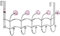 Galashield Over The Door Hook Pink Acrylic Hooks and Stainless Steel Organizer Door Hanger Towel Rack (10 Hooks)