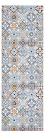 andiamo Teppich Läufer Marrakesch mit ruschhemmender Rückseite - Küchenteppich Küchenläufer Flur Läufer Teppichläufer 50 x 150 cm Blau-grau