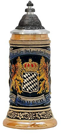Zöller & Born Bierkrug Zinn Bayernwappen Seidel 0,25 Liter Bierseidel ZO 1661-996