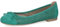 CAPRICE Women's 9-22185-42 Ballerina, Emerald Suede, 7.5 UK