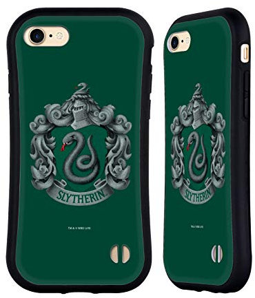 Head Case Designs Offizielle Harry Potter Slytherin Kamm Chamber of Secrets I Hybride Handyhülle Hülle Huelle kompatibel mit Apple iPhone 7/8 / SE 2020 & 2022