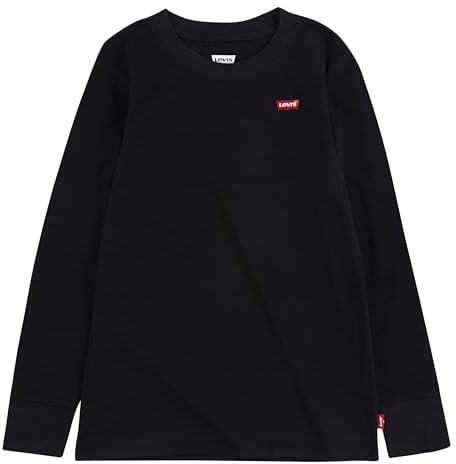 Levi's Kids LVB L/S BATWING CHESTHIT TEE Garçon 14 ans / 164 cm - Noir -