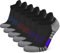 CLOSEMATE 6 Calcetines Tobilleros Deporte Bajos Algodon Respirable Antideslizantes Cortos para Correr Trail Running Ciclismo Hombre y Mujer(2Rojas2Azules2Morado, Tamaño M)
