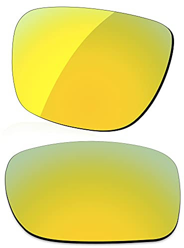 LenzReborn Polarized Lens Replacement for Oakley Scalpel OO9095 Sunglass - Golded Yellow - Polarized Mirrored
