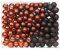Weihnachtskugeln am Draht Glas 2cm x 144 Stück Spiegelbeeren Mini Mix braun orange - Shiny Chestnut