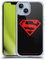 Head Case Designs Offizielle Superman DC Comics Schwarz Und Rot Logos Soft Gel Handyhülle Hülle kompatibel mit Apple iPhone 14