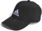 adidas Unisex Embroidered Logo Lightweight Baseball Cap, Black/White, L