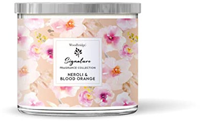 Woodbridge Duftkerze im Glas mit Deckel | Neroli & Blood Orange | Duftkerze Fruchtig | Kerzen 3 Docht | Kerzen lange Brenndauer (40h) | Geschenk für Frauen