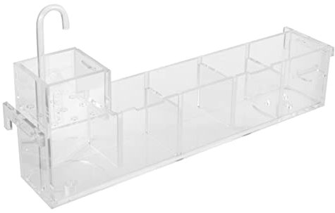 Mipcase Kasten Filter für Fischbecken Wasserfallfilter -Bodenfilter Aquarium Sieb Aquarienbedarf Filterwerkzeug für Aquarien Stumm Waschmittel Wassertank Zubehör Tropfbox Acryl
