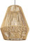 MagiDeal Webseil Rattan Pendelleuchte Schirm Lampenschirm Deckenlaterne Abdeckung Rustikaler Vintage-Stil für Zuhause Flur Staubdicht Kronleuchter Abdeckung, Khaki