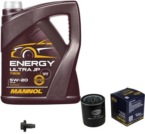 Inspektionspaket Wartungspaket Filterset mit 5 L Motoröl Energy Ultra JP 5W-20, Ölfilter, Verschlussschraube