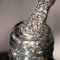 BURANO Glitter Gel Nail Polish, LED UV Nail Gel Shimmer Holographic Effect Soak off Curing Required Royal Black LP27