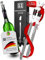 KERA® Weinkühler Weinkühlstab Flaschenkühler | 7-in-1 | inkl. 2 Längen + 2 Ausgießer + 2 Flaschenverschluss | Optimale Kühlwirkung | Wein Zubehör Weinkühlstab | Edelstahl
