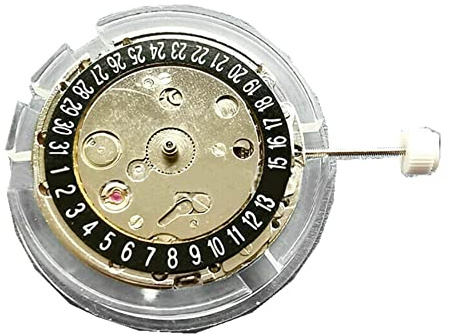 ZEZEFUFU Einzelkalender, 3-Zeiger-Uhr, automatisches mechanisches Uhrwerk für 2813 8215 für Selbstaufzug-Uhrwerk