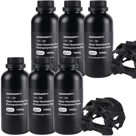 ARKEM Wasserwaschbares Pro-Harz für 3D-Drucker, geringe Schrumpfung, 405 nm, UV-härtendes Photopolymer-Druckharz, hohe Präzision und leicht zu reinigen, geeignet für 2K/4K/8K LCD/DPL/SLA