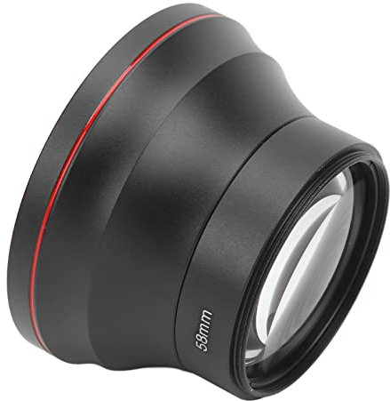 Objectif Grand Angle 58 Mm 0,43X, Objectifs de Caméra à Ouverture, Verre Optique de Conception à Revêtement Multicouche avec Grossissement Macro, Conversion Universelle, Gros