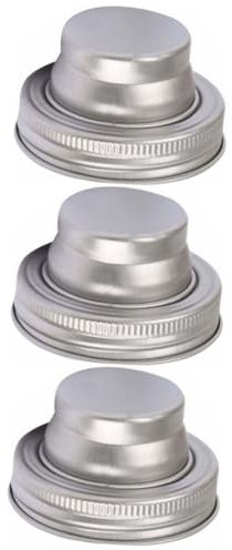 MAGICLULU 3 Stück 304 Mason Deckelschüttler Mini Ball Glas Deckel Shaker Top Für Mason Jar Shaker Für Cocktails Deckel Pfefferstreuer Edelstahl-shaker Dosendeckel Filter Rostfreier Stahl