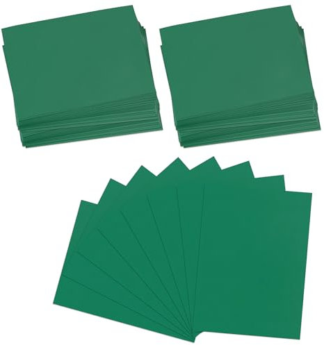Homgaty 300 Pcs Standard Size Card Sleeves, Clear Deck Protectors Card Protector Sleeves for Magic The Gathering MTG, Poke-mon, Trading Card, Sport Card(Green)