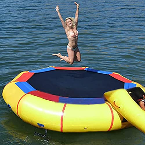 Wasserspielzeug, aufblasbares Wassertrampolin, Sprungbett-Wassertrampolin für Wassersport im Freien, Tauchtrampolin, Schwimmplattform, PVC-Material, 3 m