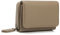 CHAOFANXI Geldbörse Damen, Trifold Leder Kleines Portemonnaie für Frauen, Geldbeutel Damen Portemonnaie Kleine Brieftasche Geldbörse mit 6 Kartenfächern, 1 Banknotenfach und 1 Münzfach,Milchtee