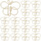 CRASPIRE 30 Stück Schmetterlings-Büroklammern Goldene Binder-Büroklammern Klemmen Lesezeichen-Clips Planer Memo-Spender Für Bürobedarf Schule Zuhause Aktennotizen Seitensortierung Organisation