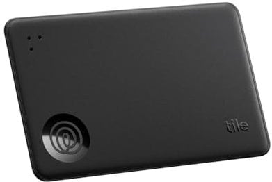 Tile by Life360 Slim (2024) – Geldbörsenfinder, Bluetooth-Tracker und Gegenstandsfinder für Gepäckanhänger, Reisepässe und mehr, iOS- & Android-kompatibel, Handy-Finder, 1er-Pack (Schwarz)