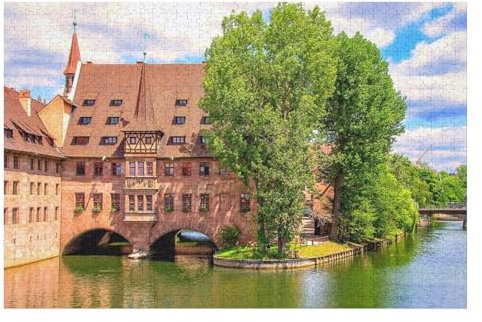 Puzzle für Erwachsene und Kinder ab 14 Jahren, 1000 StüCk， Nürnberg Puzzle，Lernspielzeug FüR Kinder Papier 52x38