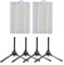 Zubehör-Set Ersatzteil für Zigma 980 981 Staubsauger inkl. 2 Filter 4 Seitenbürsten, Roboterstaubsauger kompatibel/Ersatz-Set