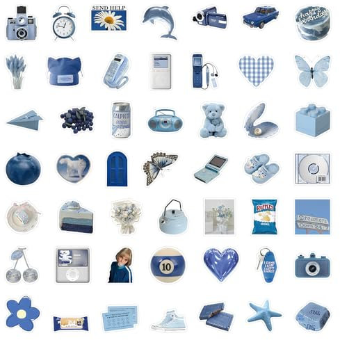 Kisstta 50 Stück Wasserdicht Vinyl Stickers, Vintage Style Aufkleber für Skateboard, Notizbücher, Scrapbooking, Gitarren und Koffern - Hochwertige Sticker für kreative Projekte